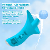 Lust Ripple Succubi 10 Function Clitoral Stimulator Blue Clit Ticklers and Pulsators